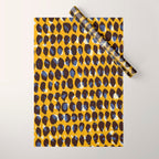 Pure Strokes #1 / Yellow & Blue Pattern Wrapping Paper Gallery Image 1