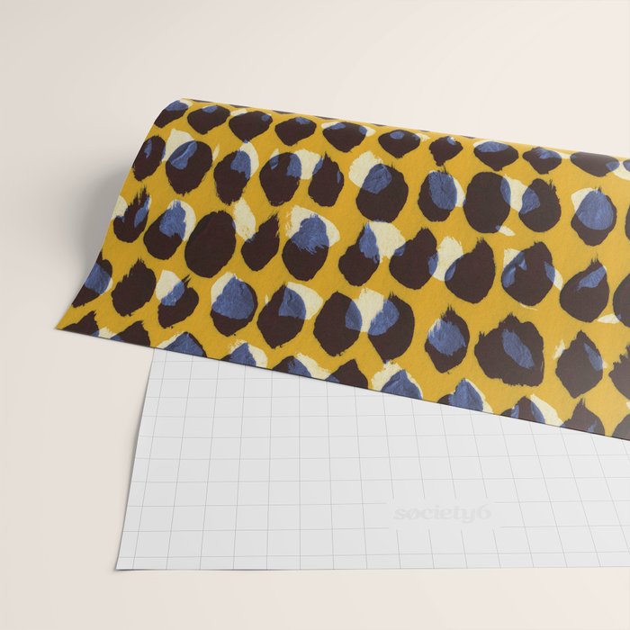 Pure Strokes #1 / Yellow & Blue Pattern Wrapping Paper Gallery Image 2