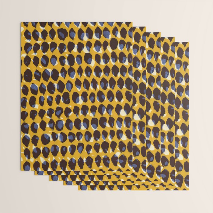 Pure Strokes #1 / Yellow & Blue Pattern Wrapping Paper Gallery Image 3