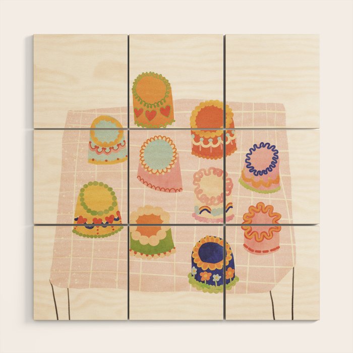 Cake Shop Wood Wall Art Gallery Image 1