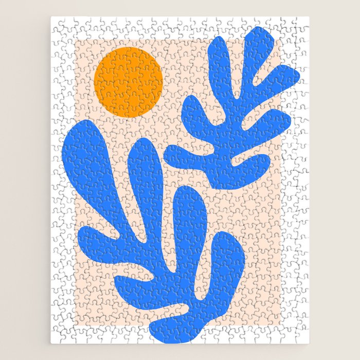 Henri Matisse - Leaves - Blue Jigsaw Puzzle Gallery Image 1