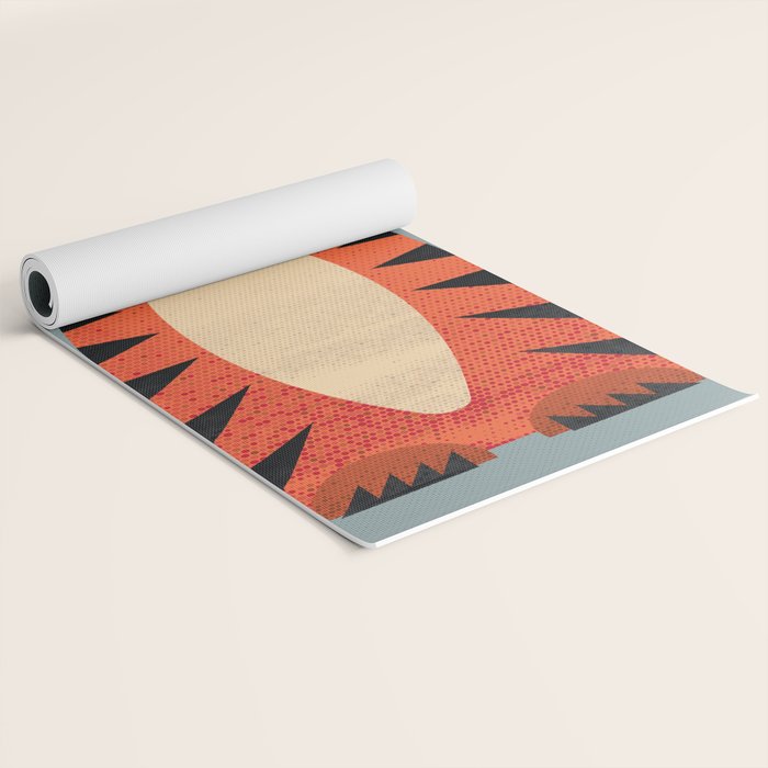 Whimsy Tiger Yoga Mat Gallery Image 2