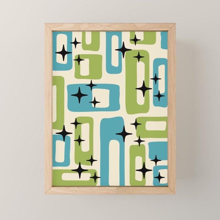 Mid Century Modern Mini Art Print Gallery Image 1