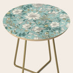 Elegant Vintage Floral Pattern Side Table Gallery Image 2
