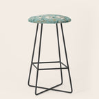 Elegant Vintage Floral Pattern Stool Gallery Image 1