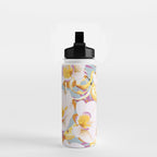 Lemons among the exotic flowers 4 Water Bottle Gallery Image 2