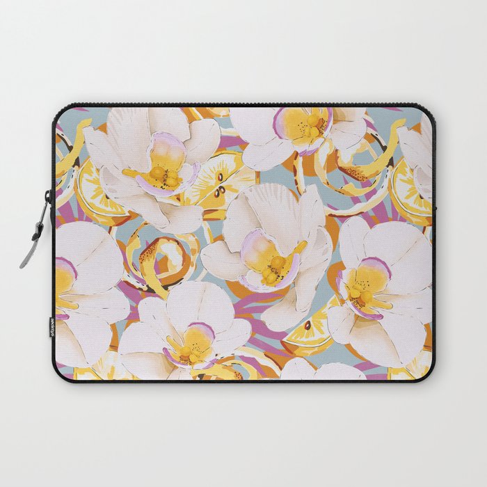 Lemons among the exotic flowers 4 Laptop Sleeve Gallery Image 1