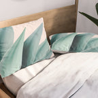 Agave flare II - peach Pillow Sham Gallery Image 2