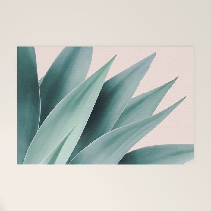 Agave flare II - peach Welcome Mat Gallery Image 1