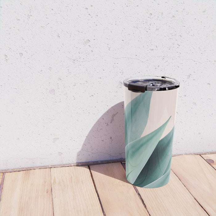 Agave flare II - peach Travel Mug Gallery Image 4