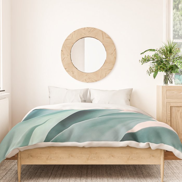 Agave flare II - peach Duvet Cover Gallery Image 3