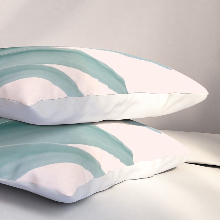 Agave flare II - peach Pillow Sham Gallery Image 3