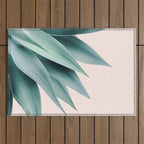 Agave flare II - peach Outdoor Rug Gallery Image 1