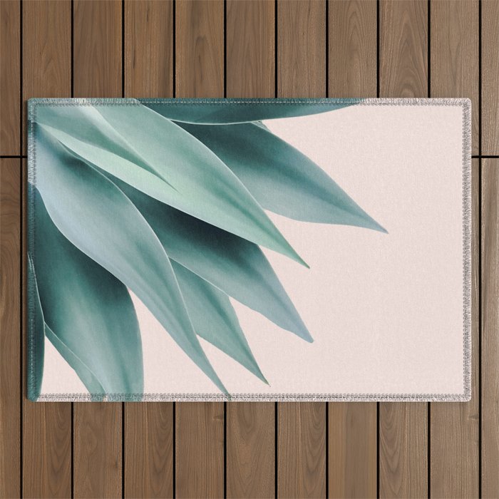 Agave flare II - peach Outdoor Rug Gallery Image 1
