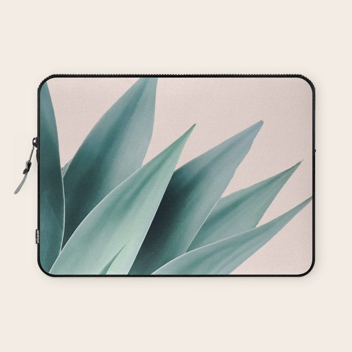 Agave flare II - peach Laptop Sleeve Gallery Image 1
