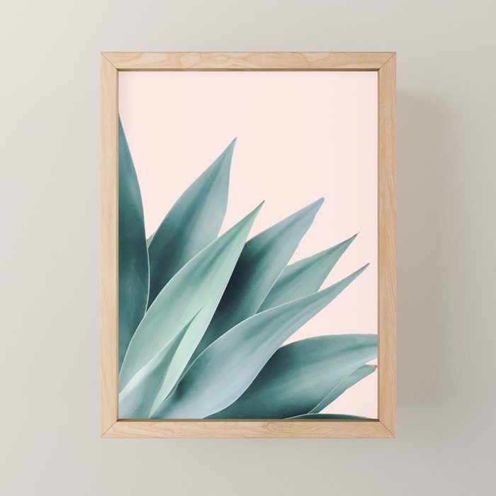 Agave flare II - peach Mini Art Print Gallery Image 1
