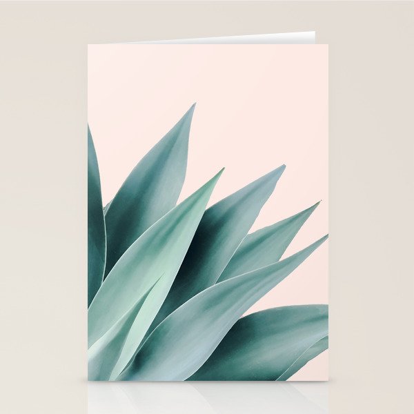 Agave flare II - peach Stationery Card Gallery Image 1