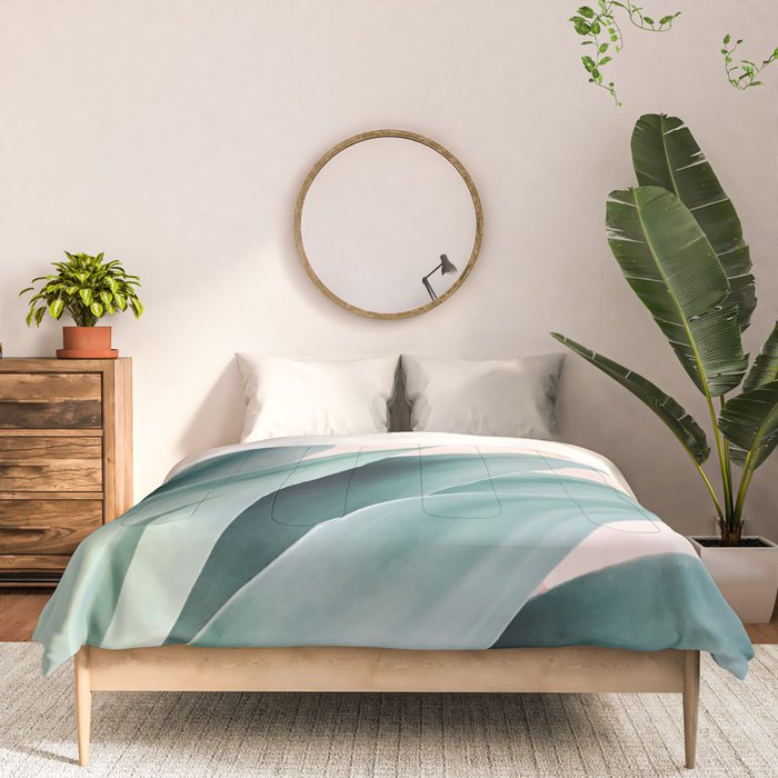 Agave flare II - peach Comforter Gallery Image 3