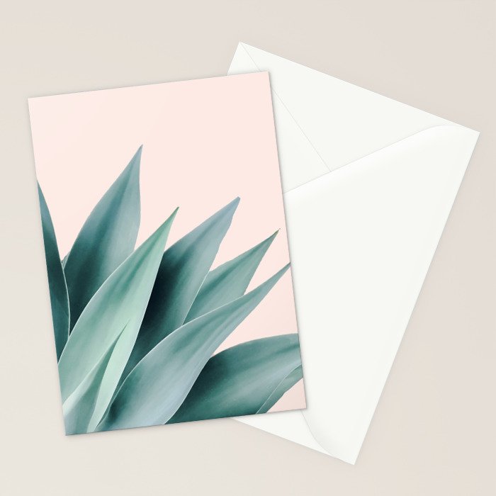 Agave flare II - peach Stationery Card Gallery Image 2