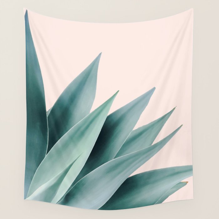 Agave flare II - peach Wall Tapestry Gallery Image 4