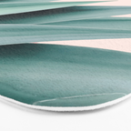 Agave flare II - peach Bath Mat Gallery Image 3