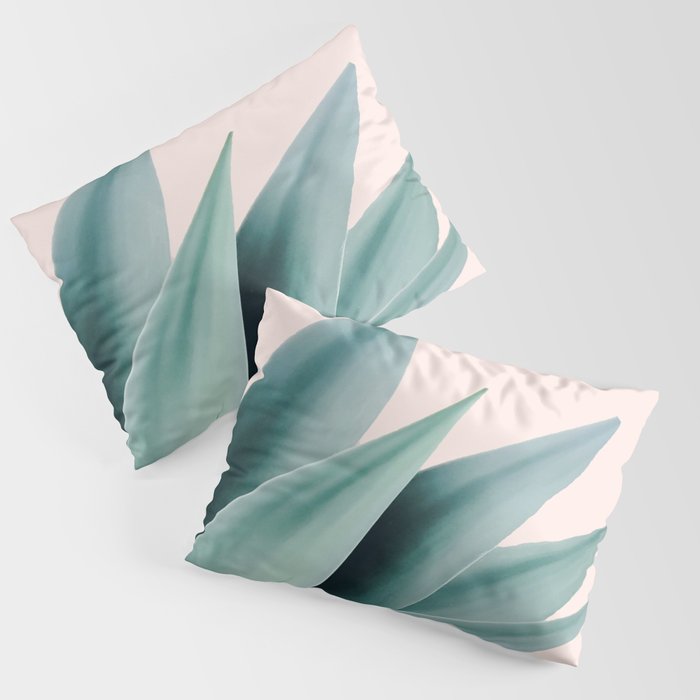 Agave flare II - peach Pillow Sham Gallery Image 1