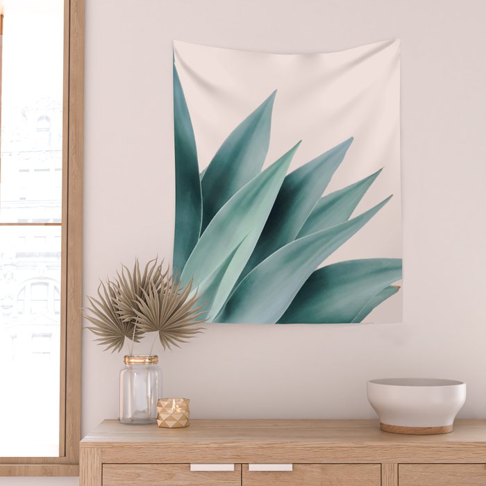 Agave flare II - peach Wall Tapestry Gallery Image 2