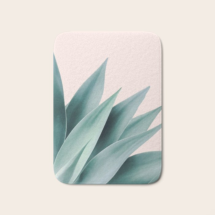 Agave flare II - peach Bath Mat Gallery Image 1