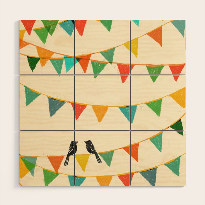 Carnival is coming to town Wood Wall Art Gallery Image 1