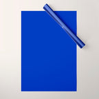 ROYAL BLUE Solid Color Plain Bold  Vibrant Blue Shade  Wrapping Paper Gallery Image 1