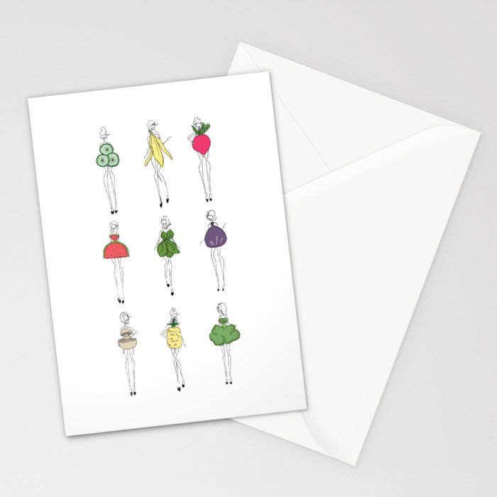 Foodie Ladies Stationery Card Gallery Image 2