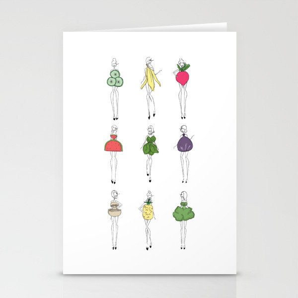 Foodie Ladies Stationery Card Gallery Image 2
