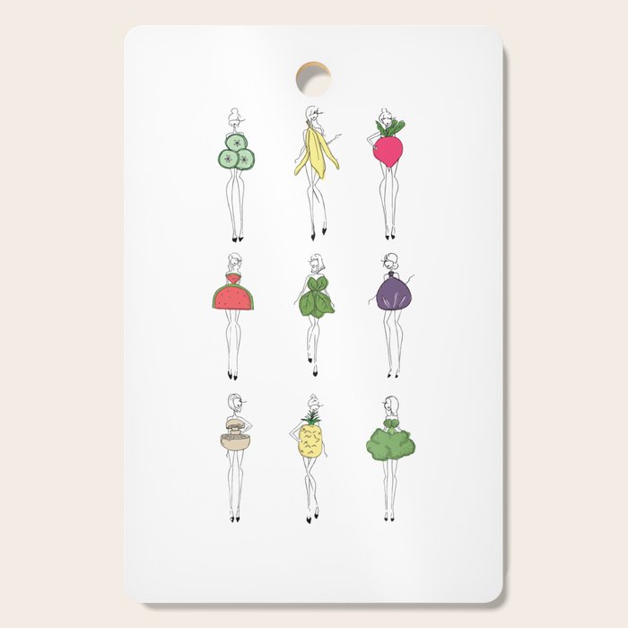 Foodie Ladies Cutting Board Gallery Image 1
