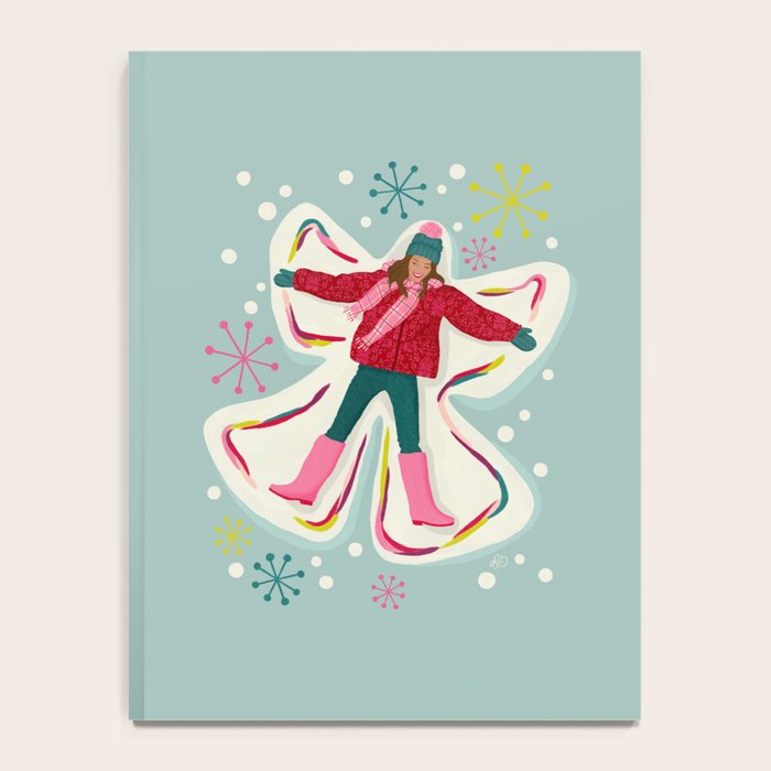 Winter Snow Angel Fun Notebook Gallery Image 4