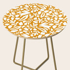 Folk Art Bunnies - Ochre and white Side Table Gallery Image 2