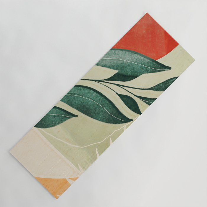 Abstract Art Tropical Leaves 14 Yoga Mat Gallery Image 1