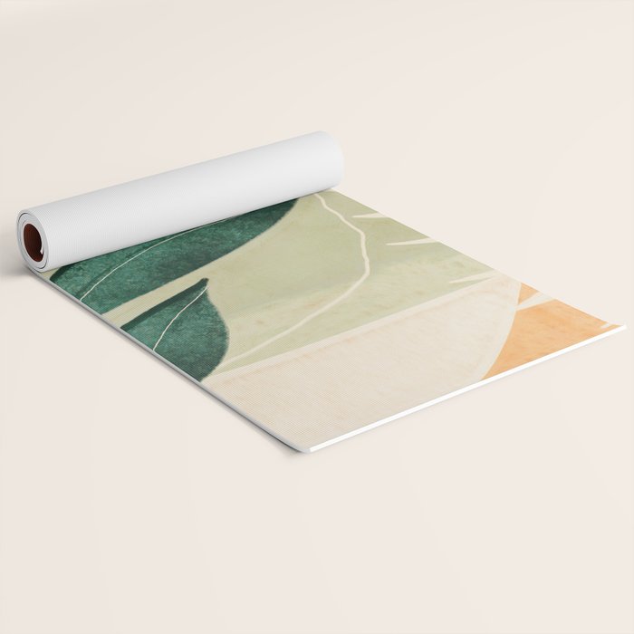 Abstract Art Tropical Leaves 14 Yoga Mat Gallery Image 2