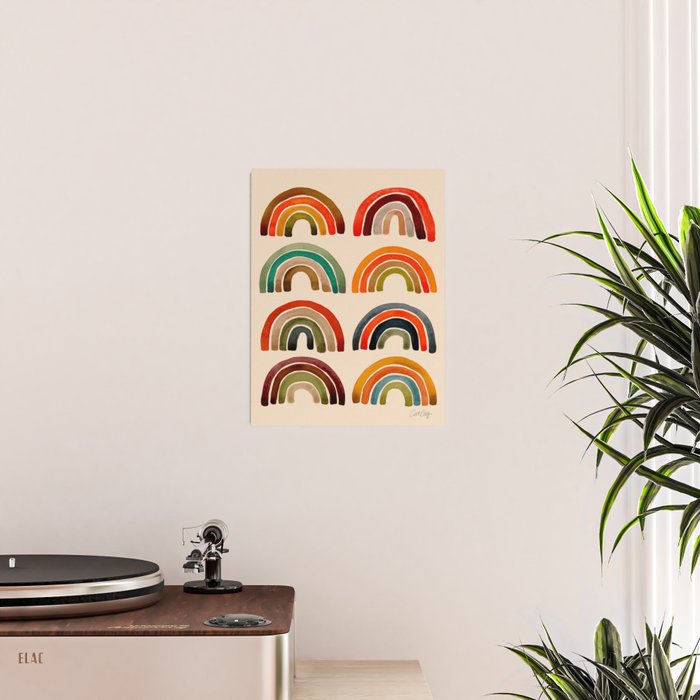 Rainbow Watercolor - Retro Palette Poster Gallery Image 2
