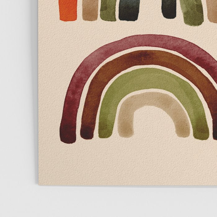 Rainbow Watercolor - Retro Palette Poster Gallery Image 3