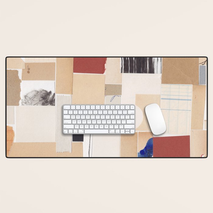 Plan / Mixed Media Collage Desk Mat Gallery Image 1