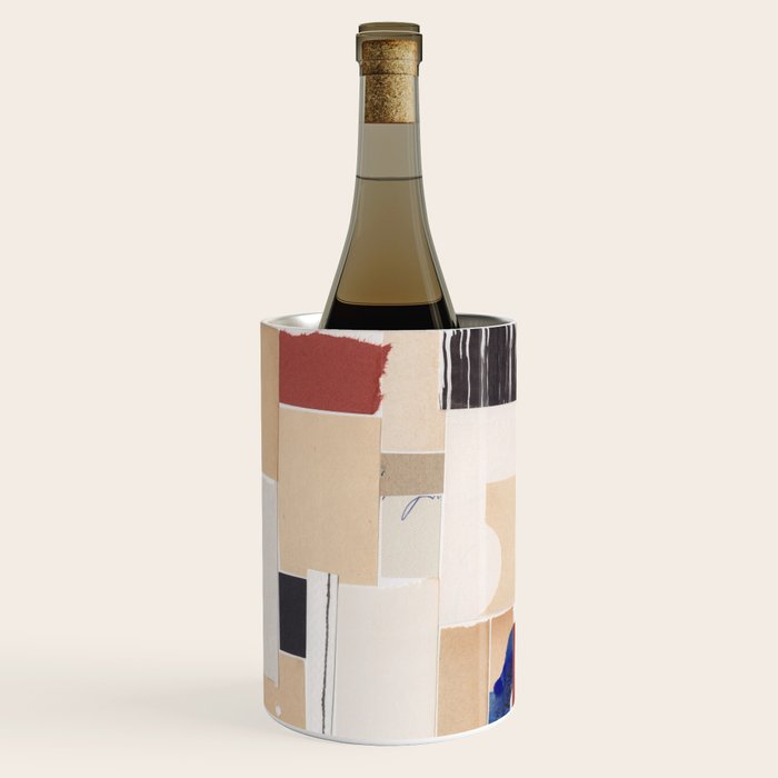 Plan / Mixed Media Collage Wine Chiller Gallery Image 1