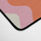 Pink and orange retro style liquid swirls Desk Mat Gallery Image 4