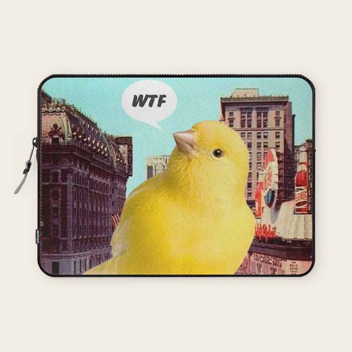 Canary in the City Laptop Sleeve Gallery Image 1