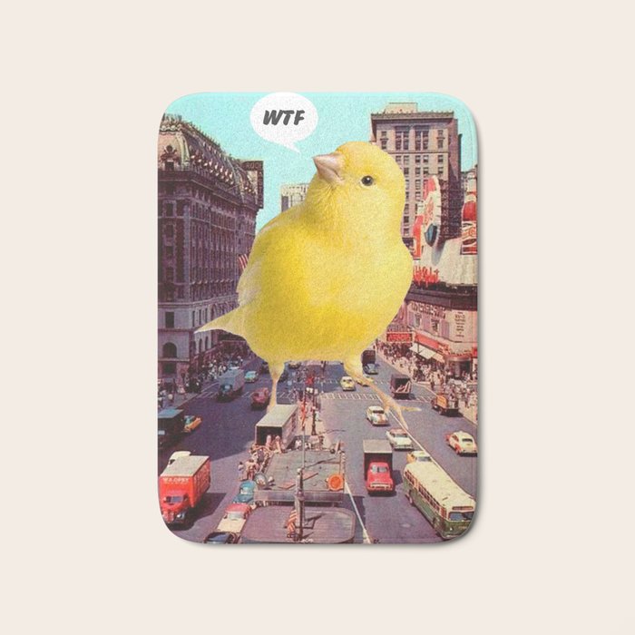 Canary in the City Bath Mat Gallery Image 1