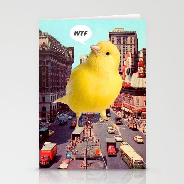 Canary in the City Stationery Card Gallery Image 2