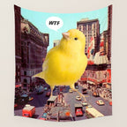 Canary in the City Wall Tapestry Gallery Image 4