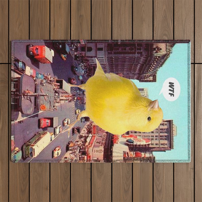 Canary in the City Outdoor Rug Gallery Image 1