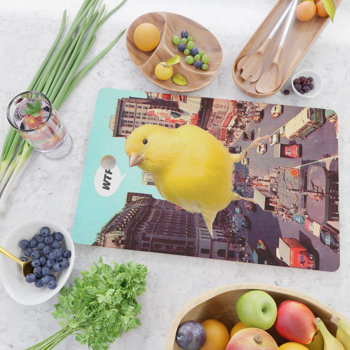 Canary in the City Cutting Board Gallery Image 2