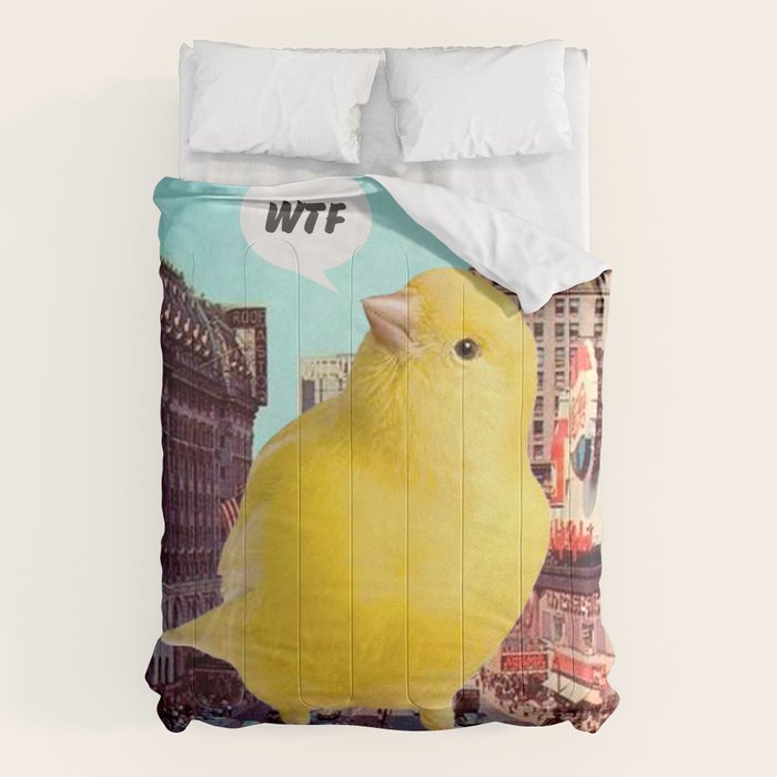 Canary in the City Comforter Gallery Image 1