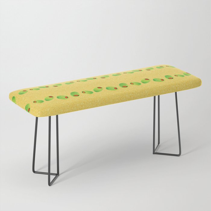 Olive Snack in Green & Yellow Bench Gallery Image 1